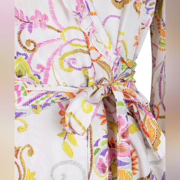 NWOT ESQUALO Floral Maxi Dress - Pink and Green - Picture 5 of 7